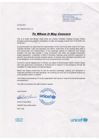 Unicef organization mosleh REC