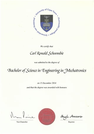 Mechatronics Certificate