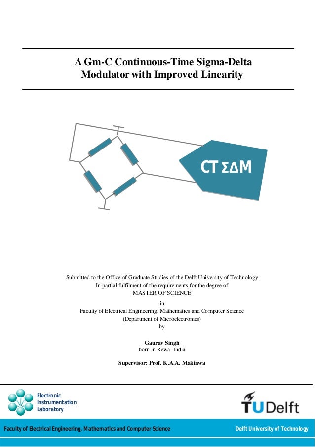 Continuous time sigma delta adc thesis