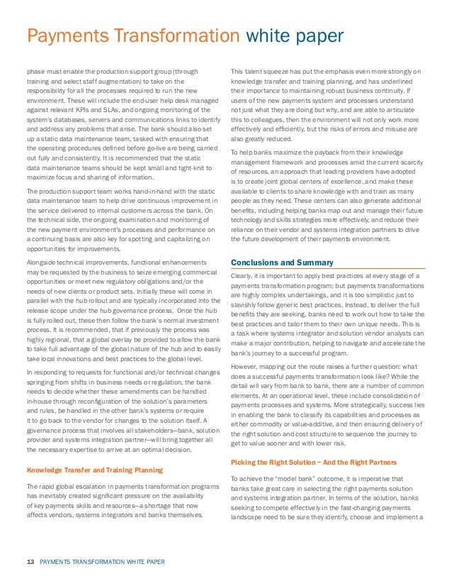 International payment thesis