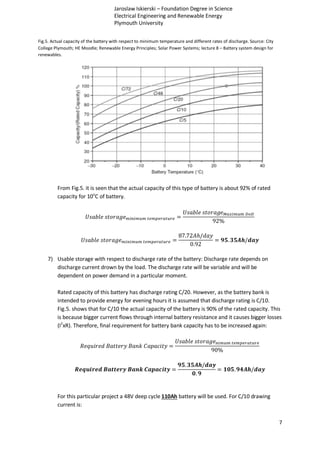 PV solar system with battery storage - design | PDF