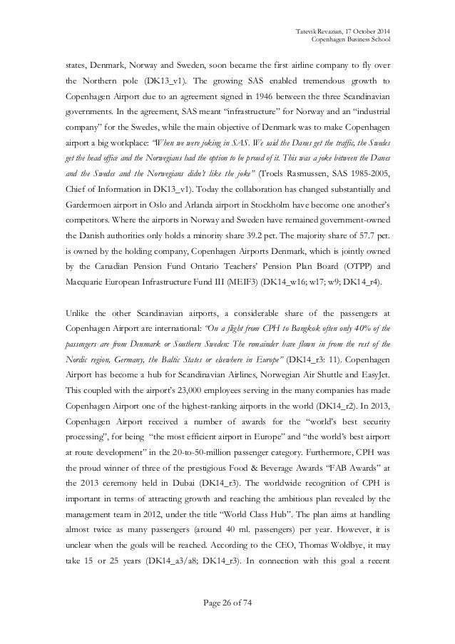 Airline master thesis