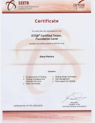 Didi certificate