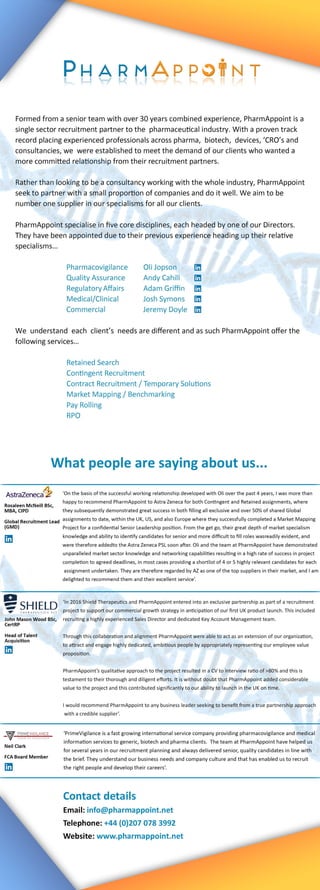 PharmAppoint - What people are saying about us ... 
