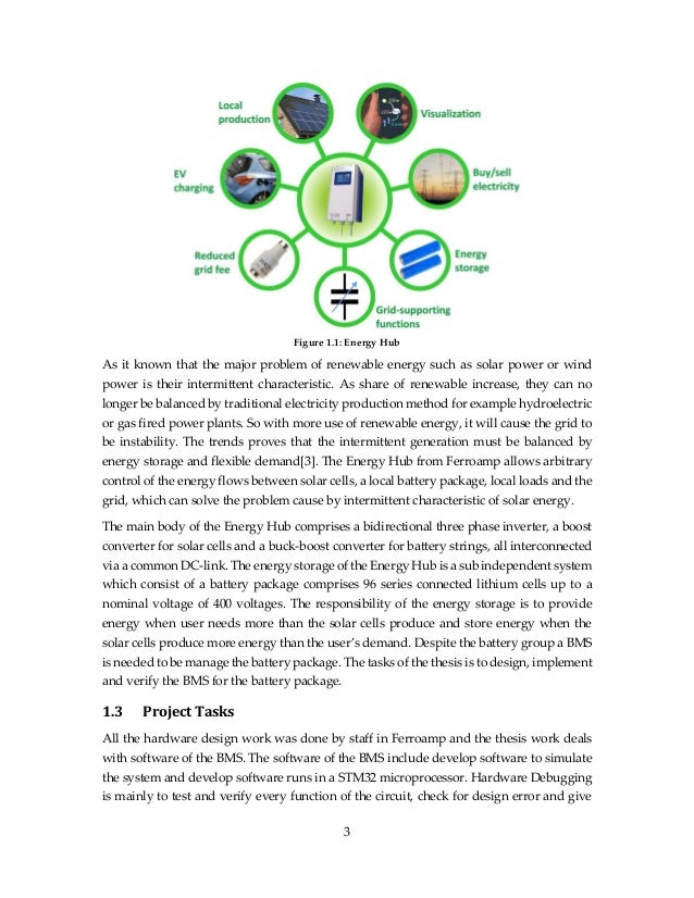 Master thesis in energy management