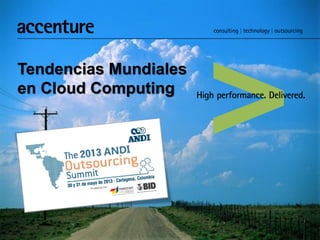 Tendencias Mundiales
en Cloud Computing
 