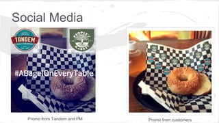 Social Media
Examples
Promo from Tandem and PM Promo from customers
 