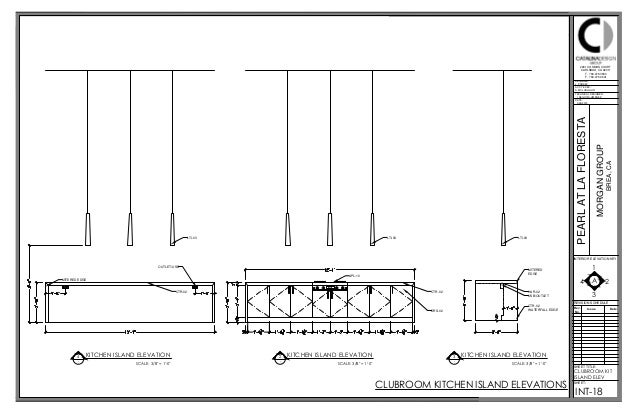 Kitchen Island Elevation la floresta Kitchen Island Elevation la floresta