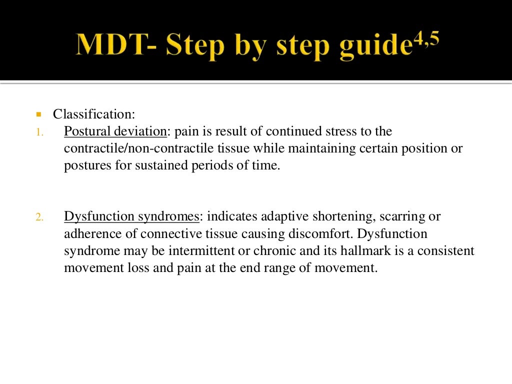 Mckenzie Method of Mechanical Diagnosis and Therapy.3.15