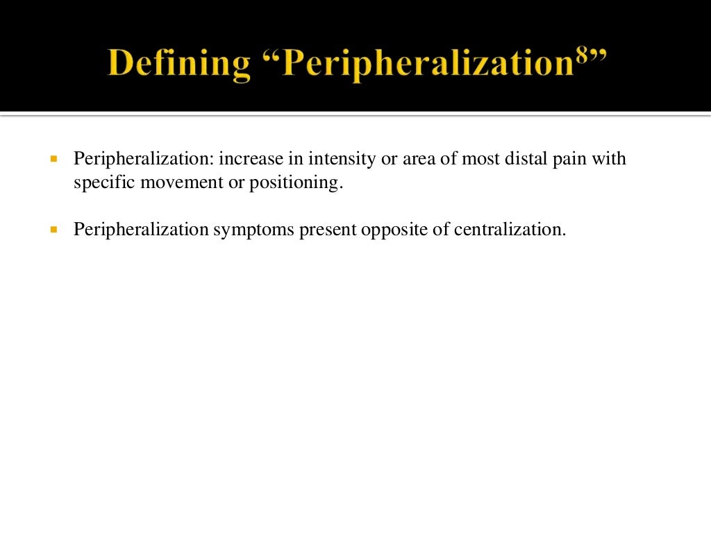 Mckenzie Method of Mechanical Diagnosis and Therapy.3.15