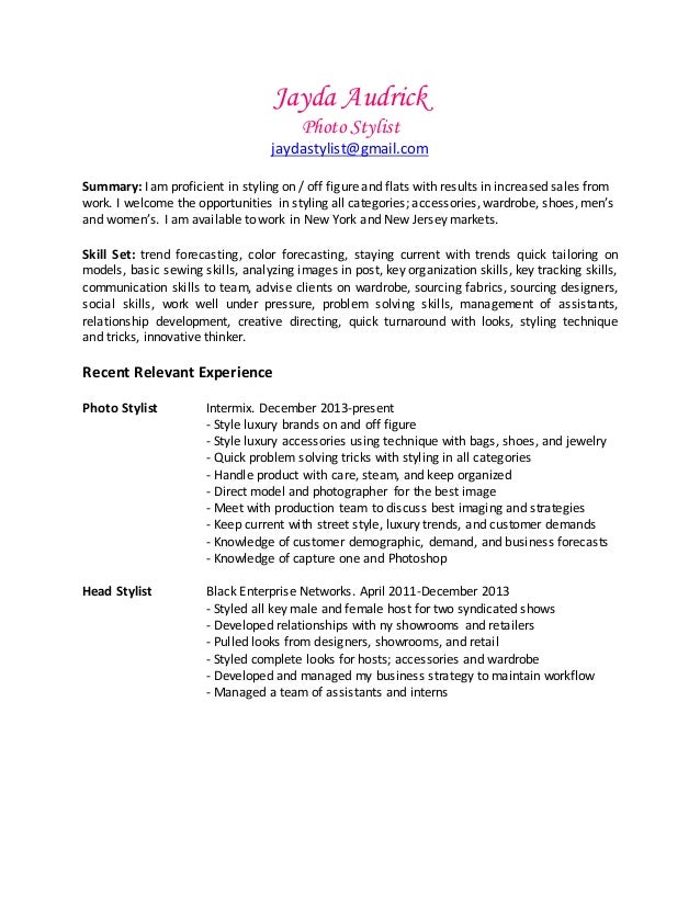 resume styling