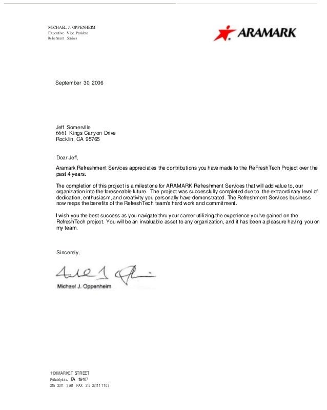 aramark-letter