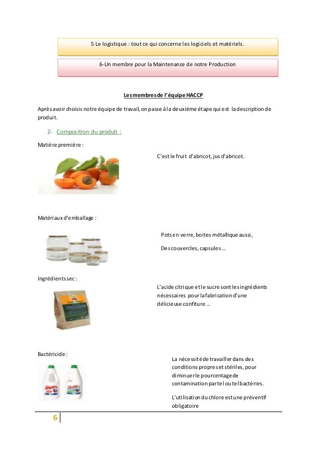 diagramme de fabrication de confiture pdf