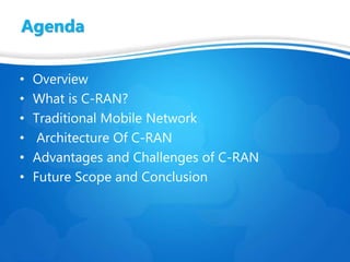 Cloud RAN for Mobile Networks_Final