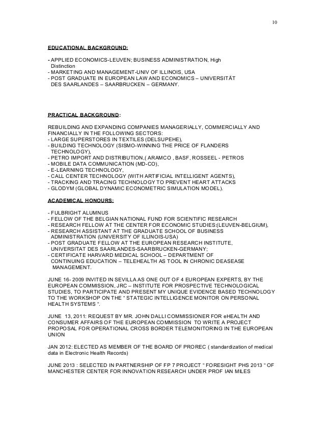 Curriculum essay fulbright vitae