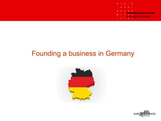 Founding a business in Germany
 
