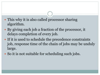 Approaches to real time scheduling | PPTX