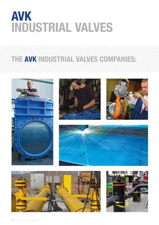 34 | THE AVK GROUP OF COMPANIES
THE AVK INDUSTRIAL VALVES COMPANIES:
AVK
INDUSTRIAL VALVES
 