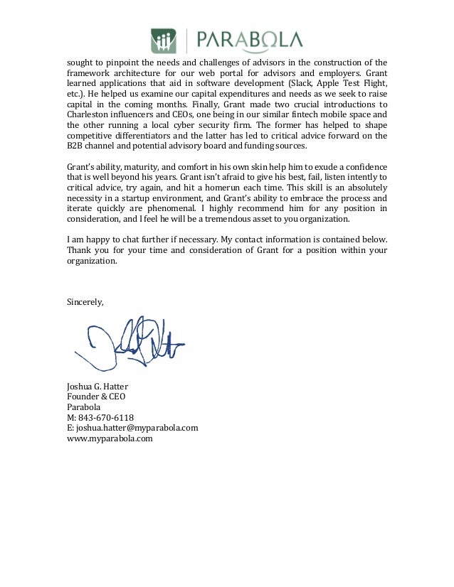 Letter Of Recommendation For Grant Maddox 1 