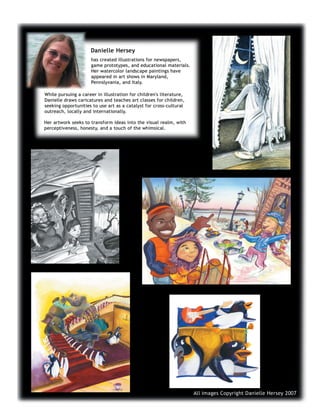 Danielle Art Bio with illustrations copy