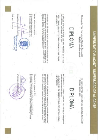 Diploma Curso Avanzado SAP2000