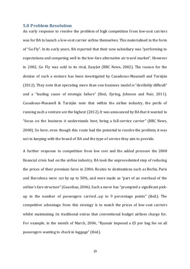 management consultancy report