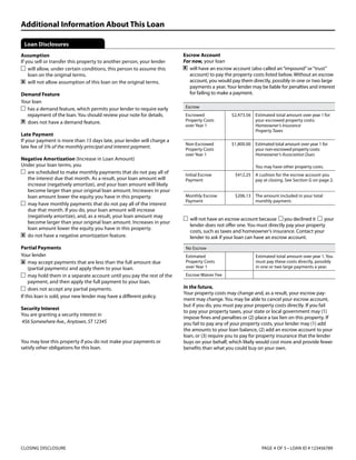 Refinanced Note Disclosure Example Closing_Disclosure | PDF