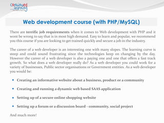 web -development- course - Continued - Learning | PPTX
