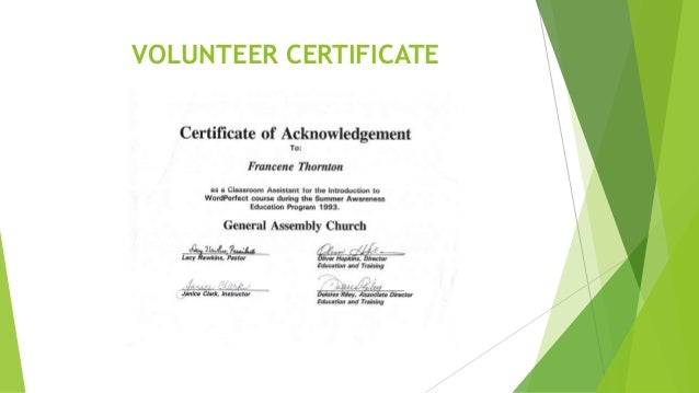 certificates for volunteering www picswe com volunteer certificates