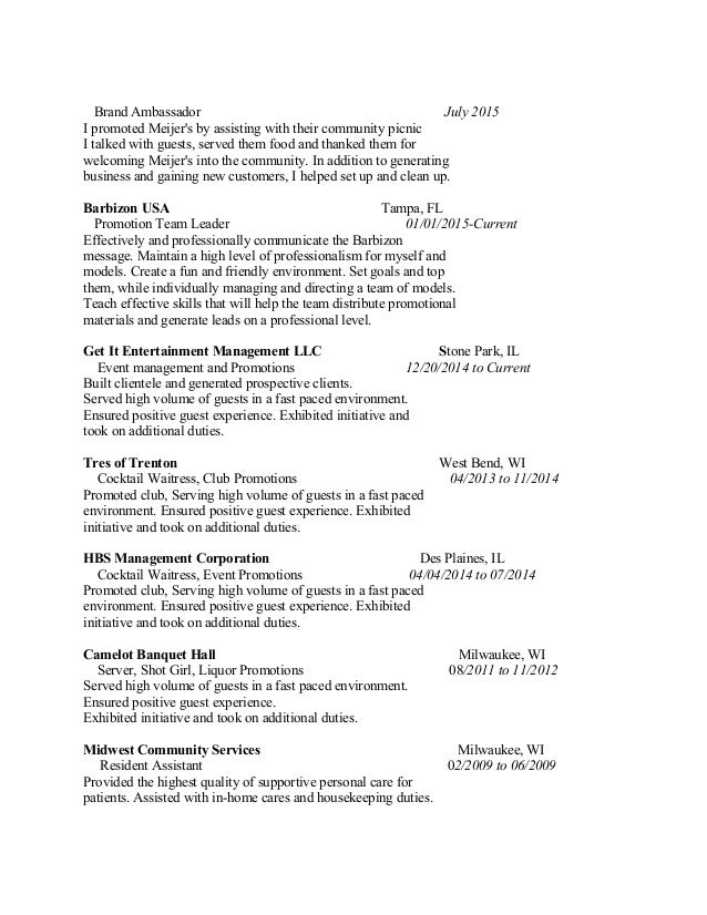 promotion on resumes