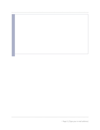  Page 5 | [Type your e-mail address]
 