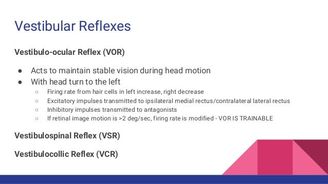 Vestibular Presentation