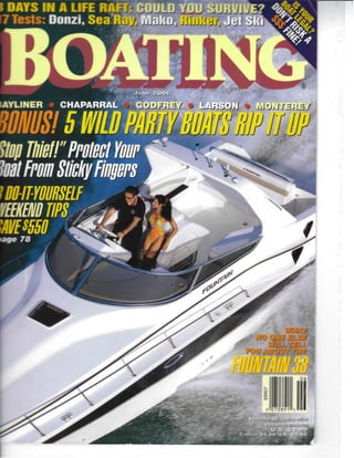 Boating Magazine Article - Abandon Ship -  June 2001
