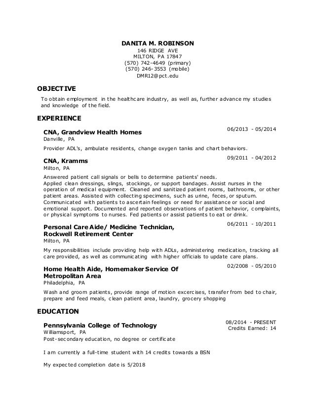 Resume Danita resume-danita