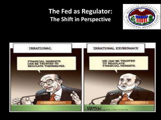 The Fed as Regulator:
The Shift in Perspective
 