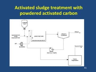 Activated sludge treatment with
powdered activated carbon
41
 