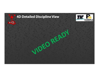 4D Detailed Discipline View
 