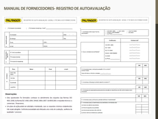 MANUAL	
  DE	
  FORNECEDORES-­‐	
  REGISTRO	
  DE	
  AUTOAVALIAÇÃO	
  
 