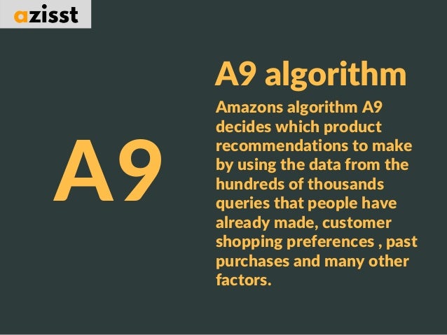 Amazon A9 Algorithm – Algorithme Amazon A9: 5 facteurs qui améliorent ...
