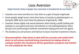 Understanding how the mind can help or hinder investment success | PPTX