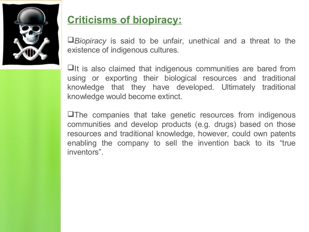 biopiracy