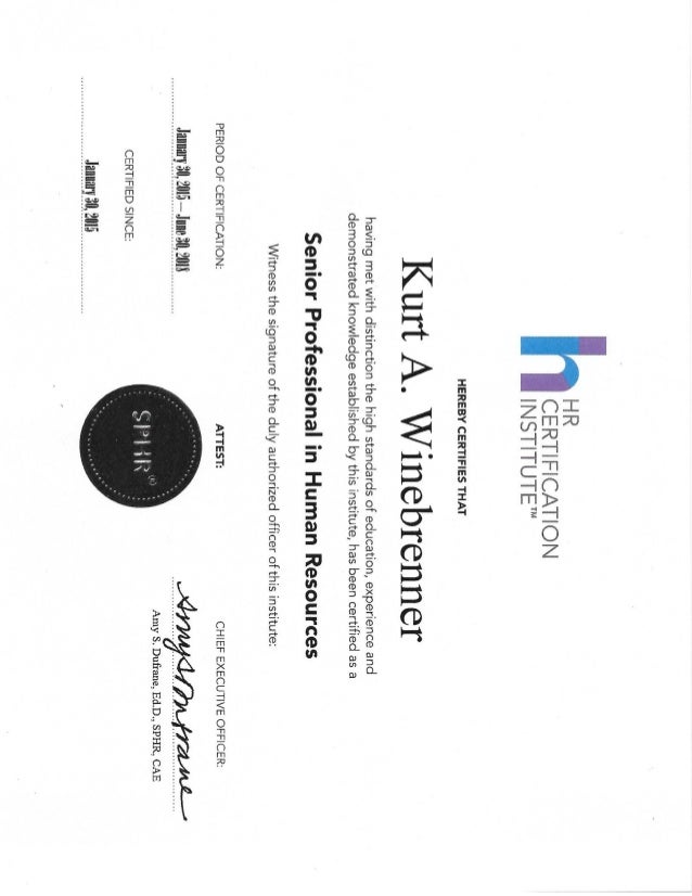 certificates and diplomas