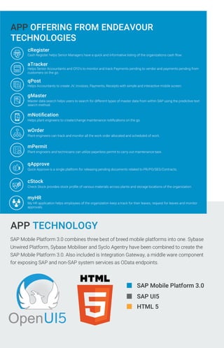 Endeavour_Mobile App_Brochure
