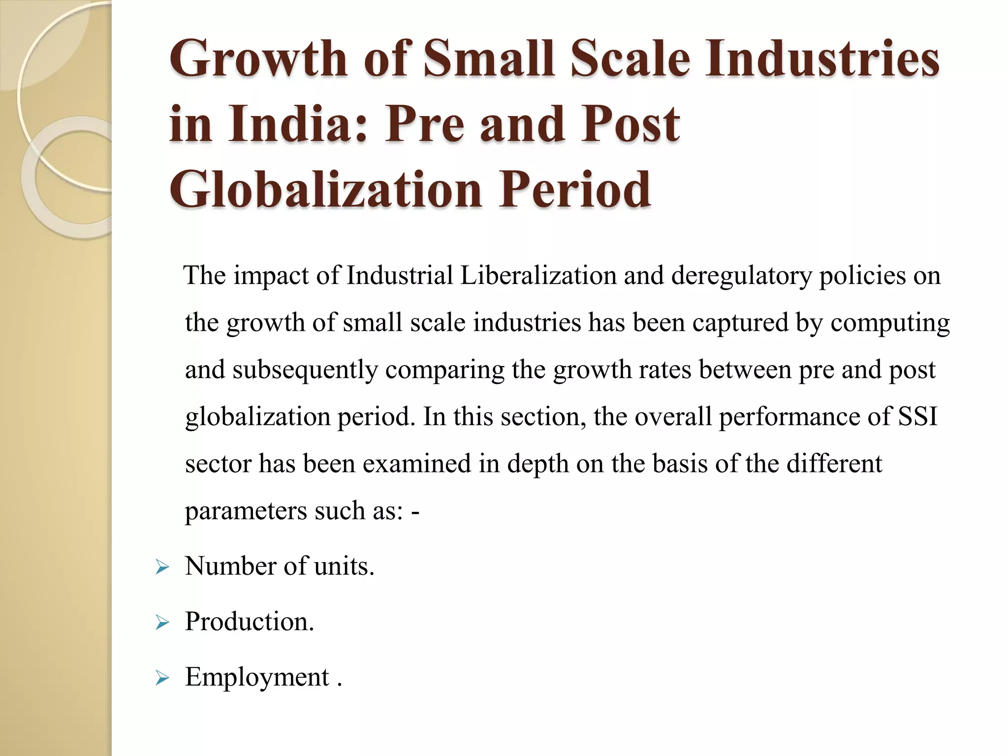 Impact of Globalization on Small Scale Industries in (1) | PPTX