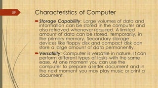 Computer Skill Introduction Introduction to Computer Computer Skills | PPTX