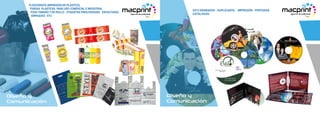 FLEXOGRAFÍA (IMPRESIÓN EN PLÁSTICO)
FUNDAS PLASTICAS PARA USO COMERCIAL E INDUSTRIAL
TODO TAMAÑO Y EN ROLLO - ETIQUETAS PARA ENVASES ENVOLTURAS
EMPAQUES - ETC
Diseño y
Comunicación
CD’S GRABADOS - DUPLICADOS - IMPRESIÓN - PORTADAS
CATÁLOGOS
TU LOGO
Diseño y
Comunicación
 