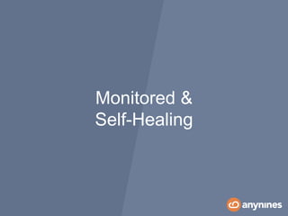 Monitored &
Self-Healing
 