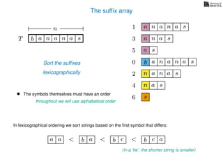 Pattern Matching Part Two: Suffix Arrays | PDF
