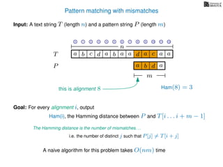 Pattern Matching Part Three: Hamming Distance | PDF