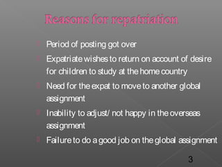 Repatriation Risk Repatriation | PPT